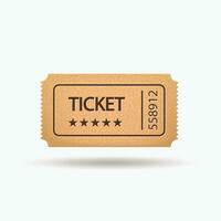 film ticket single vector