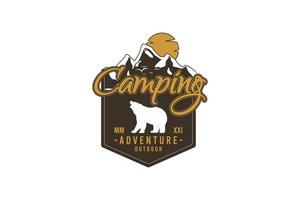 camping, t-shirt mock-up silhouet beer merchandise mock-up vector