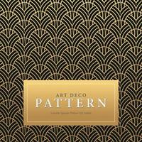 gouden art deco patroon vector