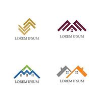 home logo en symbolen pictogrammen sjabloonafbeeldingen vector