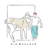 eid al adha afdrukken Sjablonen voor kaarten. vector