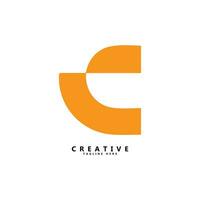 c brief logo ontwerp vector