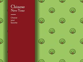 Chinese nieuw jaar karakter patroon naadloos vector behang meetkundig ornament China traditioneel