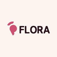 flora logo ontwerp vector