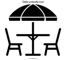 tafel paraplu icoon vector