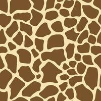 giraffe huid naadloos patroon bruin en geel kleuren. abstract kunst afdrukken. ontwerp voor papier, dekt, kaarten, stoffen, interieur items en elk. vector illustratie van huid dier.