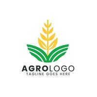 agrarisch logo ontwerp sjabloon vector