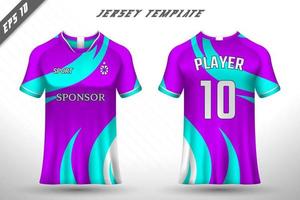 ontwerpsjabloon voor voetbaltrui en t-shirt mockup vector