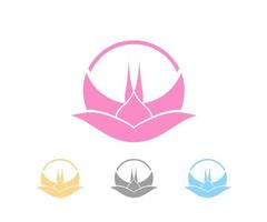 lotus logo ontwerp element vector