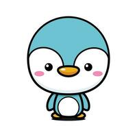 schattig en kawaii pinguïn karakter vector