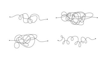 complex mis manier met rommelig lijnen vector