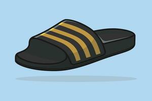 mannen strand schoenen pantoffel schoen vector illustratie. schoonheid mode voorwerpen icoon concept. kleurrijk omdraaien flop pantoffel pantoffel schoen vector ontwerp.