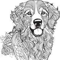 retriever lichaam kleur bladzijde vector