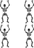 skelet naadloos patroon vector