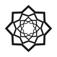 gestileerd bloeiend lotus bloem ornament. ontwerp concept voor wijzer, sticker of icoon. isoleren. vector