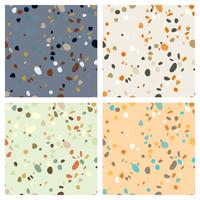 Terrazzo naadloos patroon. Imitatie van een Venetiaanse stenen vloer vector