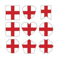 modern abstract vormen van Engeland vlag vector ontwerp sjabloon