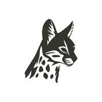 serval icoon Aan wit achtergrond - gemakkelijk vector illustratie