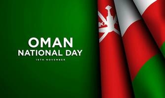 Oman nationaal dag achtergrond ontwerp. vector