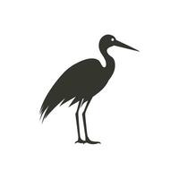 ooievaar vogel icoon Aan wit achtergrond - gemakkelijk vector illustratie