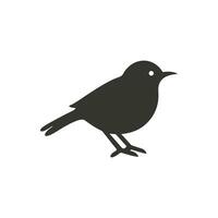 Robin vogel icoon Aan wit achtergrond - gemakkelijk vector illustratie