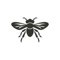 vlieg insect icoon Aan wit achtergrond - gemakkelijk vector illustratie