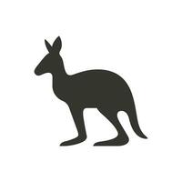 kangoeroe icoon Aan wit achtergrond - gemakkelijk vector illustratie