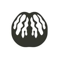 walnoten icoon Aan wit achtergrond - gemakkelijk vector illustratie