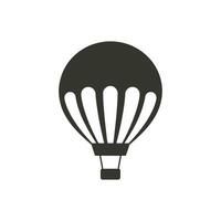 drijvend heet lucht ballon icoon Aan wit achtergrond - gemakkelijk vector illustratie