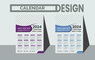 kalender 2024 week begin maandag zakelijke ontwerp sjabloon vector