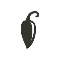 Chili peper icoon Aan wit achtergrond - gemakkelijk vector illustratie