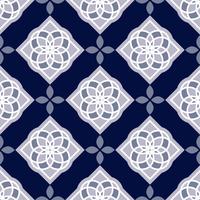 Portugese azulejotegels. Blauw en wit prachtige naadloze patronen. vector