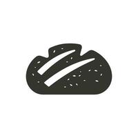zuurdesem brood icoon Aan wit achtergrond - gemakkelijk vector illustratie