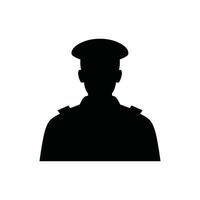 Politie officier icoon Aan wit achtergrond - gemakkelijk vector illustratie
