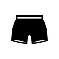 boksen shorts icoon Aan wit achtergrond - gemakkelijk vector illustratie