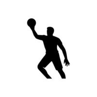 handbal icoon Aan wit achtergrond - gemakkelijk vector illustratie