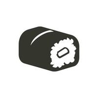sushi icoon Aan wit achtergrond - gemakkelijk vector illustratie