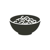 spaghetti Carbonara icoon Aan wit achtergrond - gemakkelijk vector illustratie