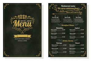 snel voedsel restaurant vector menu sjabloon