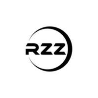 rzz brief logo ontwerp, inspiratie voor een uniek identiteit. modern elegantie en creatief ontwerp. watermerk uw succes met de opvallend deze logo. vector