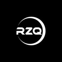 rzq brief logo ontwerp, inspiratie voor een uniek identiteit. modern elegantie en creatief ontwerp. watermerk uw succes met de opvallend deze logo. vector