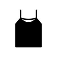 tank top icoon solide stijl vector