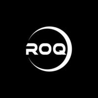 roq brief logo ontwerp, inspiratie voor een uniek identiteit. modern elegantie en creatief ontwerp. watermerk uw succes met de opvallend deze logo. vector