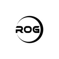 rog brief logo ontwerp, inspiratie voor een uniek identiteit. modern elegantie en creatief ontwerp. watermerk uw succes met de opvallend deze logo. vector