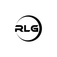 rlg brief logo ontwerp, inspiratie voor een uniek identiteit. modern elegantie en creatief ontwerp. watermerk uw succes met de opvallend deze logo. vector