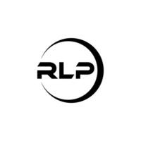 rlp brief logo ontwerp, inspiratie voor een uniek identiteit. modern elegantie en creatief ontwerp. watermerk uw succes met de opvallend deze logo. vector