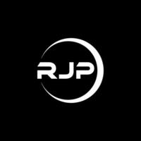 rjp brief logo ontwerp, inspiratie voor een uniek identiteit. modern elegantie en creatief ontwerp. watermerk uw succes met de opvallend deze logo. vector