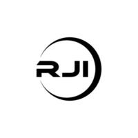 rji brief logo ontwerp, inspiratie voor een uniek identiteit. modern elegantie en creatief ontwerp. watermerk uw succes met de opvallend deze logo. vector