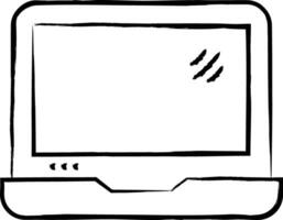 laptop hand- getrokken vector illustratie