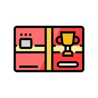 beloningen kaart bank betaling kleur icoon vector illustratie